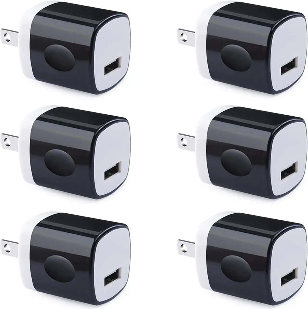 Main image of Wall Adapter, USB Wall Charger 6 Pack, UorMe 1A 5V Single Port USB Plug Power Adapter Compatible iPhone 14 Plus 13 12 11 Xs XR X 8, Samsung Galaxy S22 Ultra S22+ S22 A21 S10e S9 Note 20,Google Pixel 6
