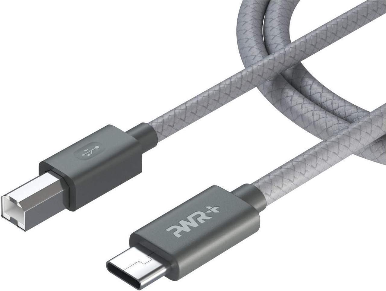 Main image of USB-C Printer Cable 10 Ft Type-C to USB B 2.0 High Speed for MacBook Pro HP Canon Brother Epson Xerox Samsung Lenovo Dell Acer Surface Yamaha Casio Digital Piano MIDI Keyboard Controller Audio Mixer