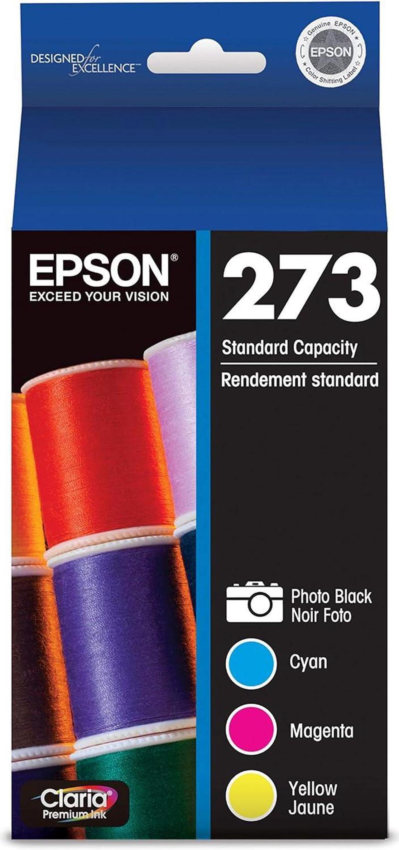 Epson T273520-S T273 Clarian Premium Colour Multipack (CMY) Ink Cartridges, Standard Capacity