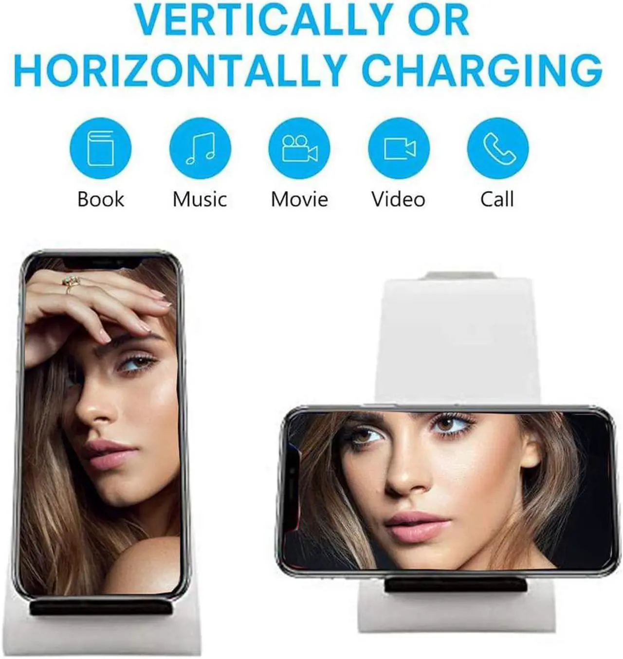 Alt view image 5 of 6 - Wireless Charger iPhone,3 in 1 Fast Wireless Charging Station Stand Dock for Apple Watch Ultra/8/7/6/SE/5/4/3/2,Airpods Pro,iPhone 15/15 Pro Max/14/13/12/11/X/Pixel 7/6 Phone,Women Men Father Gift