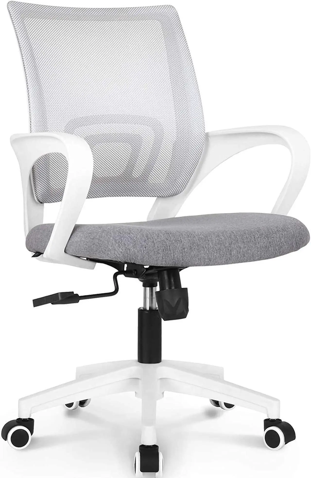 Main image of NEO CHAIR Office Computer Desk Chair Gaming-Ergonomic Mid Back Cushion Lumbar Support with Wheels Comfortable Blue Mesh Racing Seat Adjustable Swivel Rolling Home Executive (Grey)