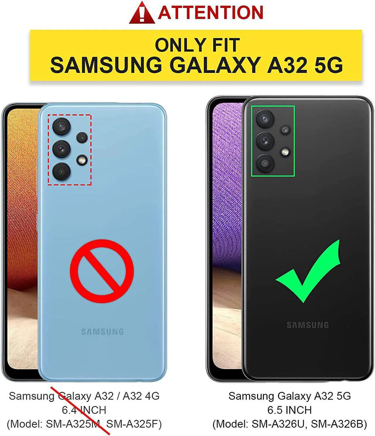 Alt view image 2 of 7 - V/A for Samsung Galaxy A32 5G Case with Built-in Screen Protector, Full Body Protection Shockproof Cover Case, [Rugged PC Front Bumper + Soft TPU Back Cover] Armor Protective Phone Case (Black)