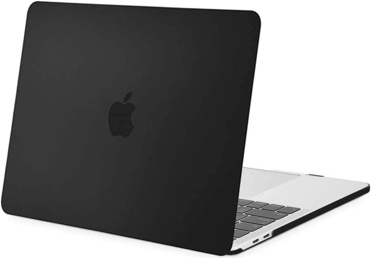 MOSISO Compatible with MacBook Pro 15 inch Case 2019 2018 2017 2016 Release A1990 A1707 with Touch Bar, Plastic Hard Shell Case Cover, Black