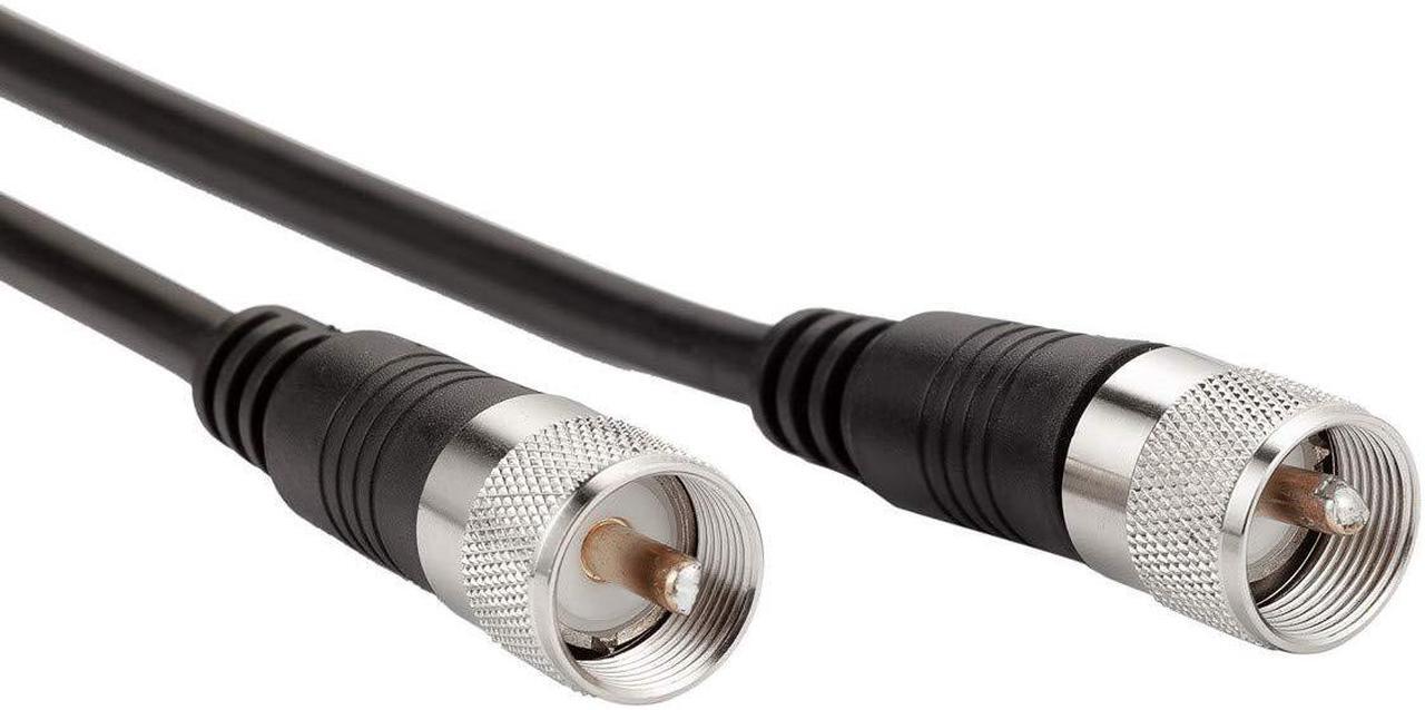 Alt view image 2 of 5 - CB Coax Cable, CB Antenna Cable, 20ft RG8x Coaxial Cable UHF Male to Male Low Loss, 50 Ohm for HAM Radio Antenna