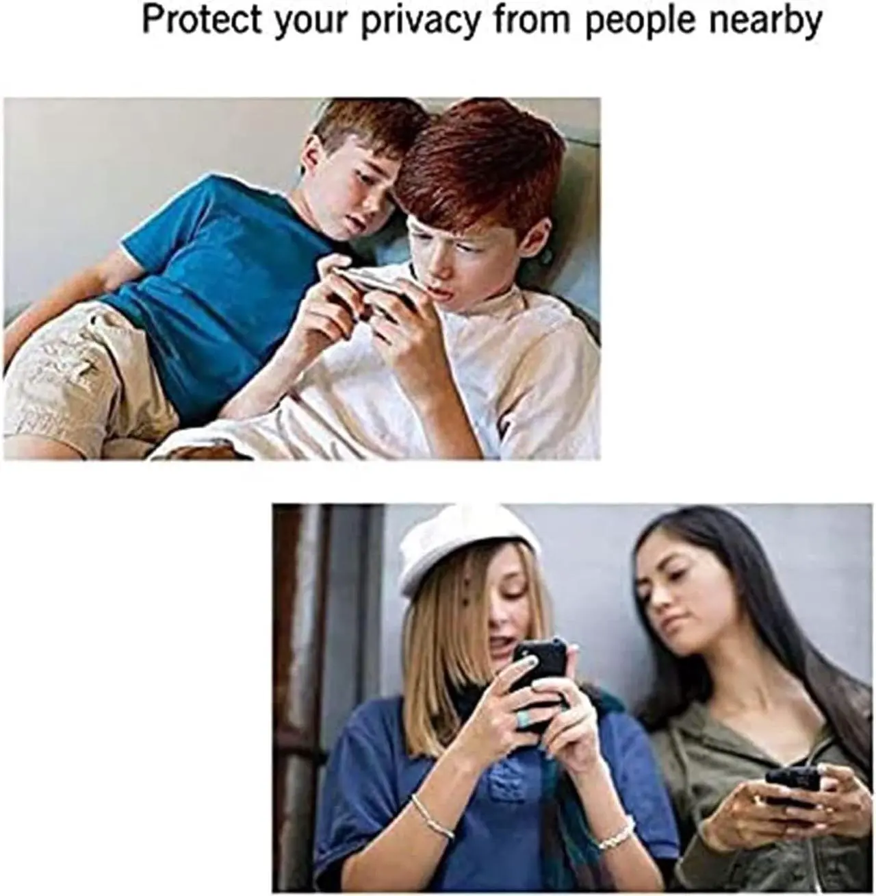 Alt view image 4 of 6 - Ailun Privacy Screen Protector for iPhone 14 / iPhone 13 / iPhone 13 Pro [6.1 Inch] 2 Pack Anti Spy Private Tempered Glass Anti-Scratch Case Friendly [Not for iPhone 13 Pro Max] [2 Pack]