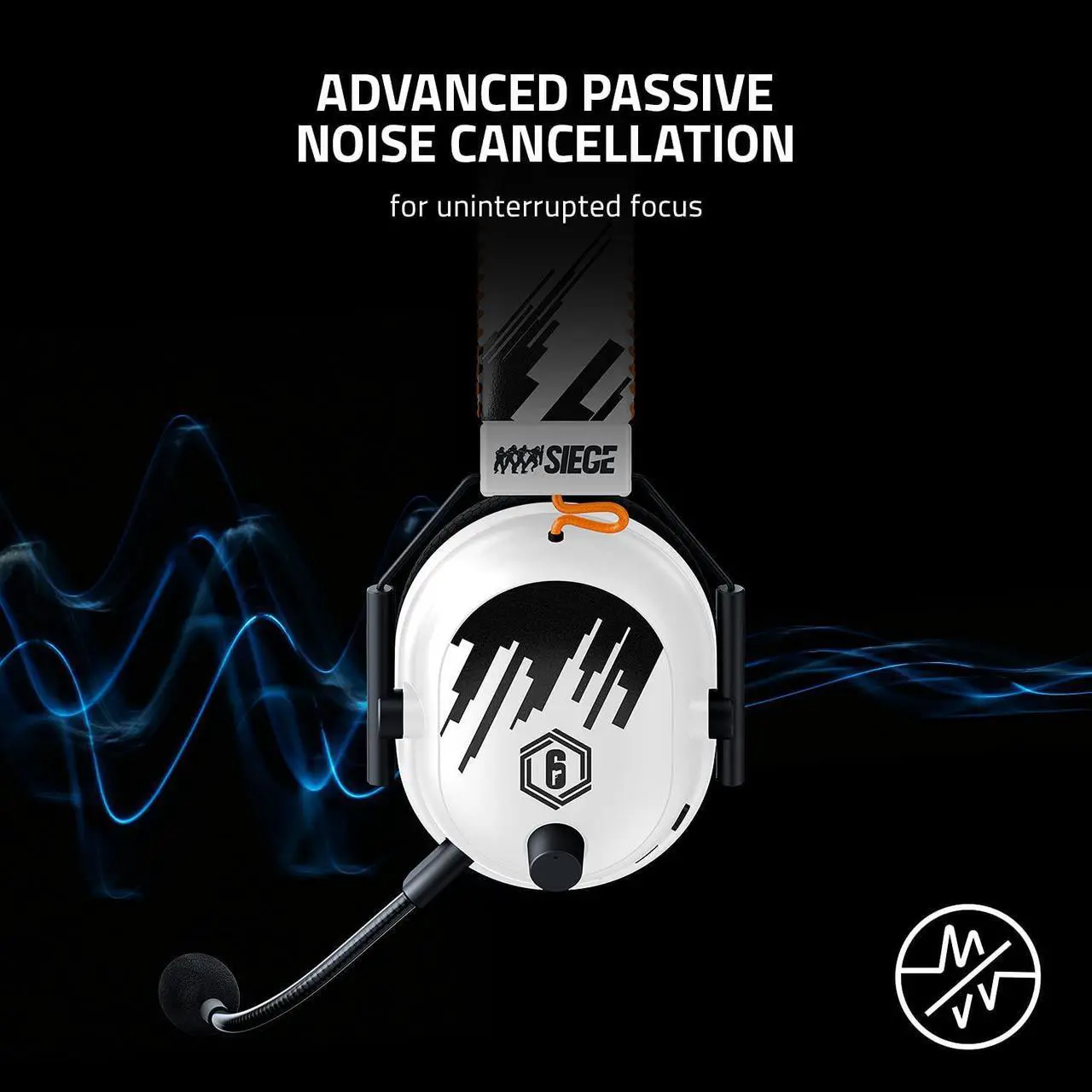 Alt view image 5 of 7 - BlackShark V2 Pro Wireless Gaming Headset: THX 7.1 Spatial Surround Sound - 50mm Drivers - Detachable Mic - for PC, PS5, PS4, Switch, Xbox One, Xbox Series X|S - Six Siege Special Edition