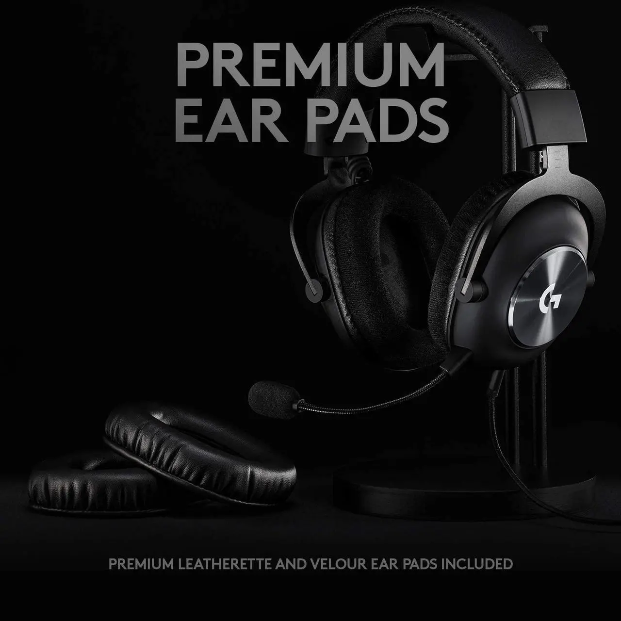 Alt view image 11 of 16 - Logitech G PRO X USB Wired Virtual 7.1 Surround Sound DTS Headphone X 2.0 Gaming Over-the-Ear Headset with Blue VO!CE for Windows 981-000817 - Black
