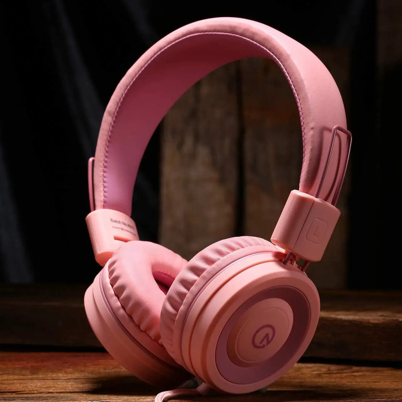 Alt view image 6 of 7 - noot products Kids Headphones K11 Foldable Stereo Tangle-Free 5ft Long Cord 3.5mm Jack Plug in Wired On-Ear Headset for iPad/Girls/Boys/School/Laptop/Travel/Plane/Tablet-Soft Pink