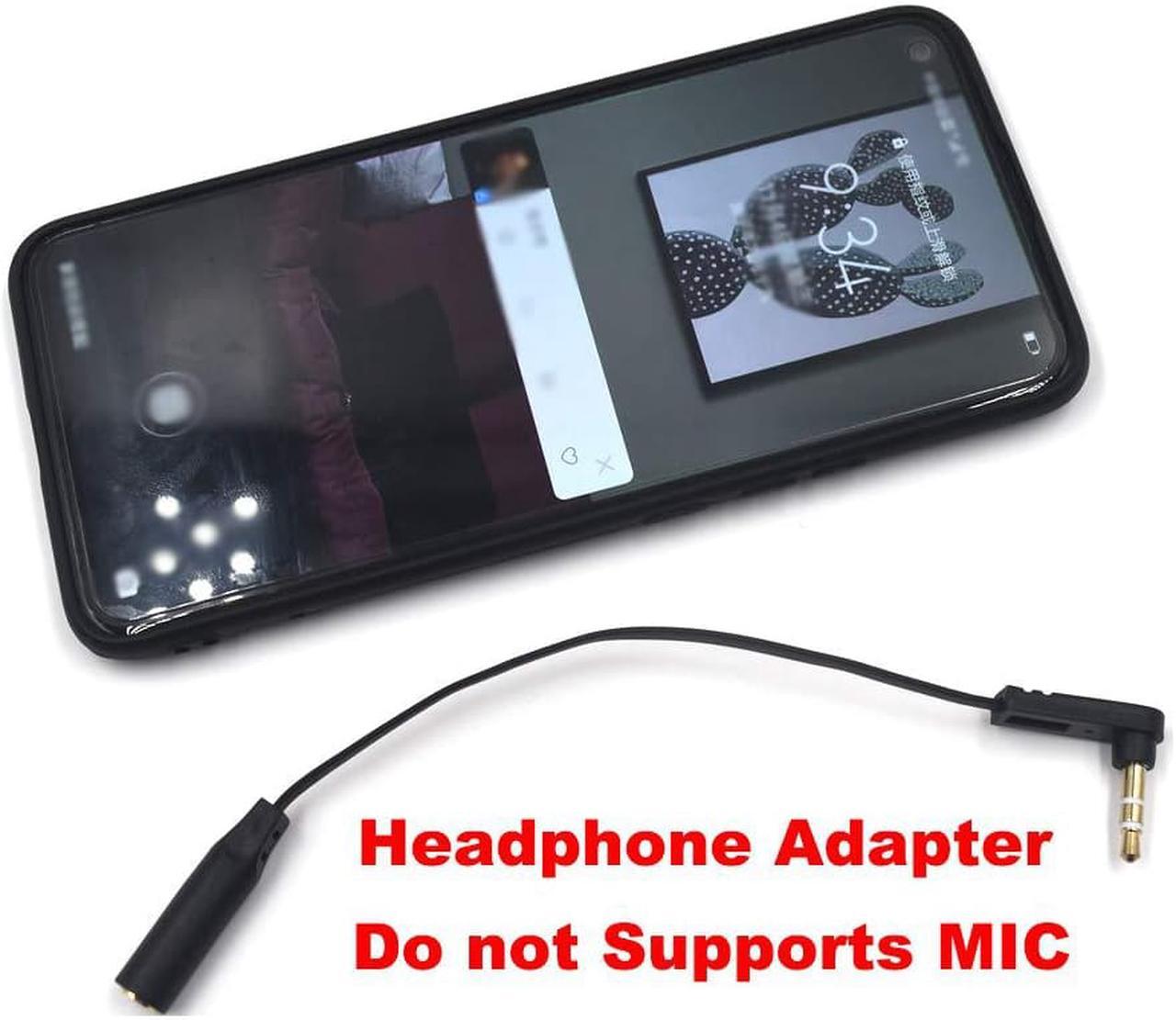 Alt view image 6 of 6 - 15cm 1/8 3.5mm TRS Jack Extension Audio Flat Cable 2 Pack 90 Degree Angle 3.5mm 3 Pole Stereo Plug Male to Female Extender Headphone Headset AUX Cord