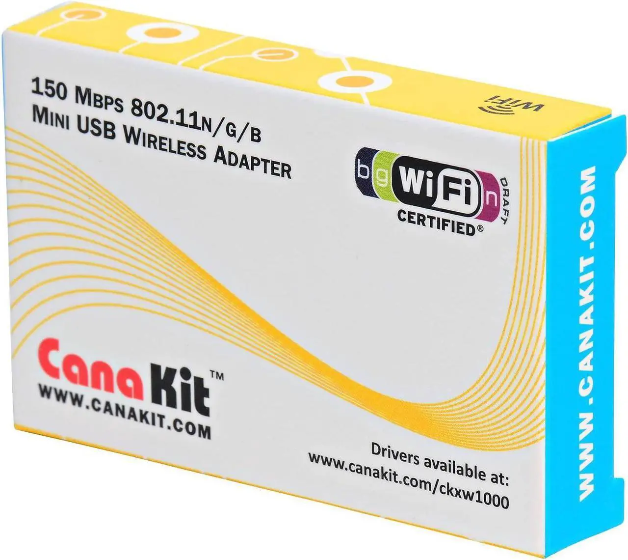Alt view image 2 of 3 - CanaKit Raspberry Pi WiFi Wireless Adapter/Dongle (802.11 n/g/b 150 Mbps)
