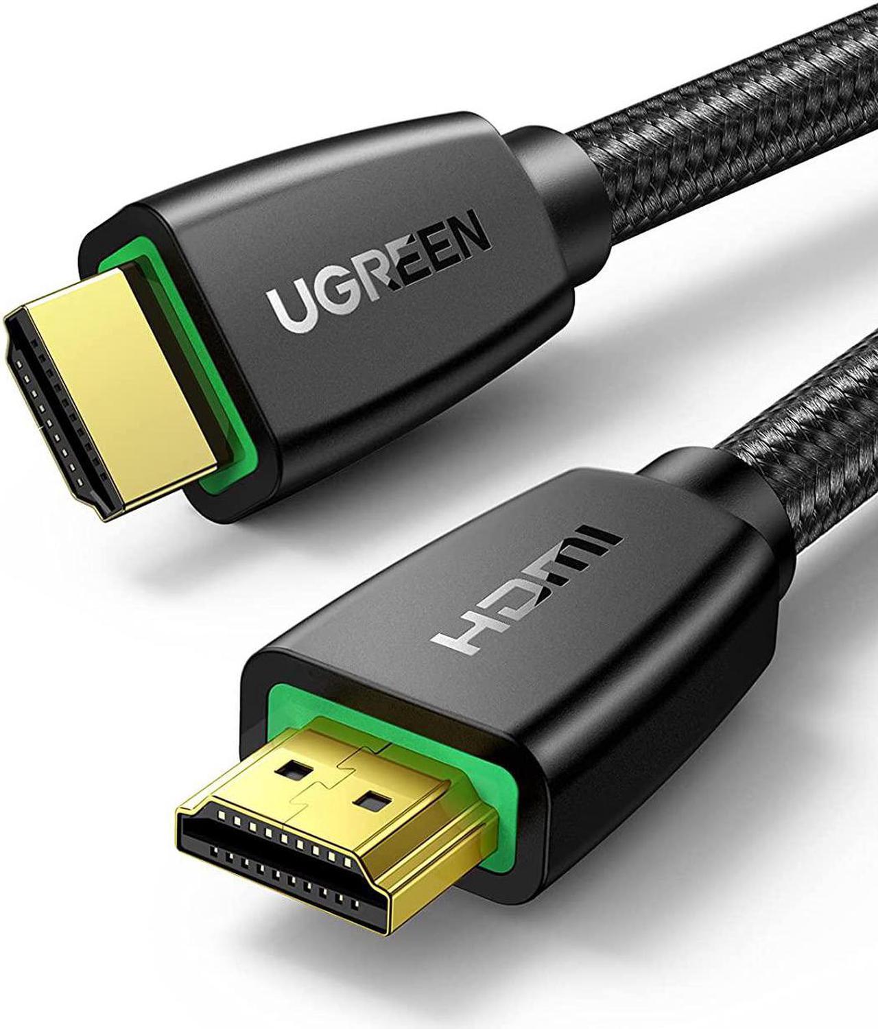 UGREEN HDMI Cable 4K 6FT Braided High Speed HDMI Cord 18Gbps with Ethernet Support 4K 60HZ Compatible with UHD TV Monitor Computer Xbox 360 PS5 PS4 Blu-ray and More