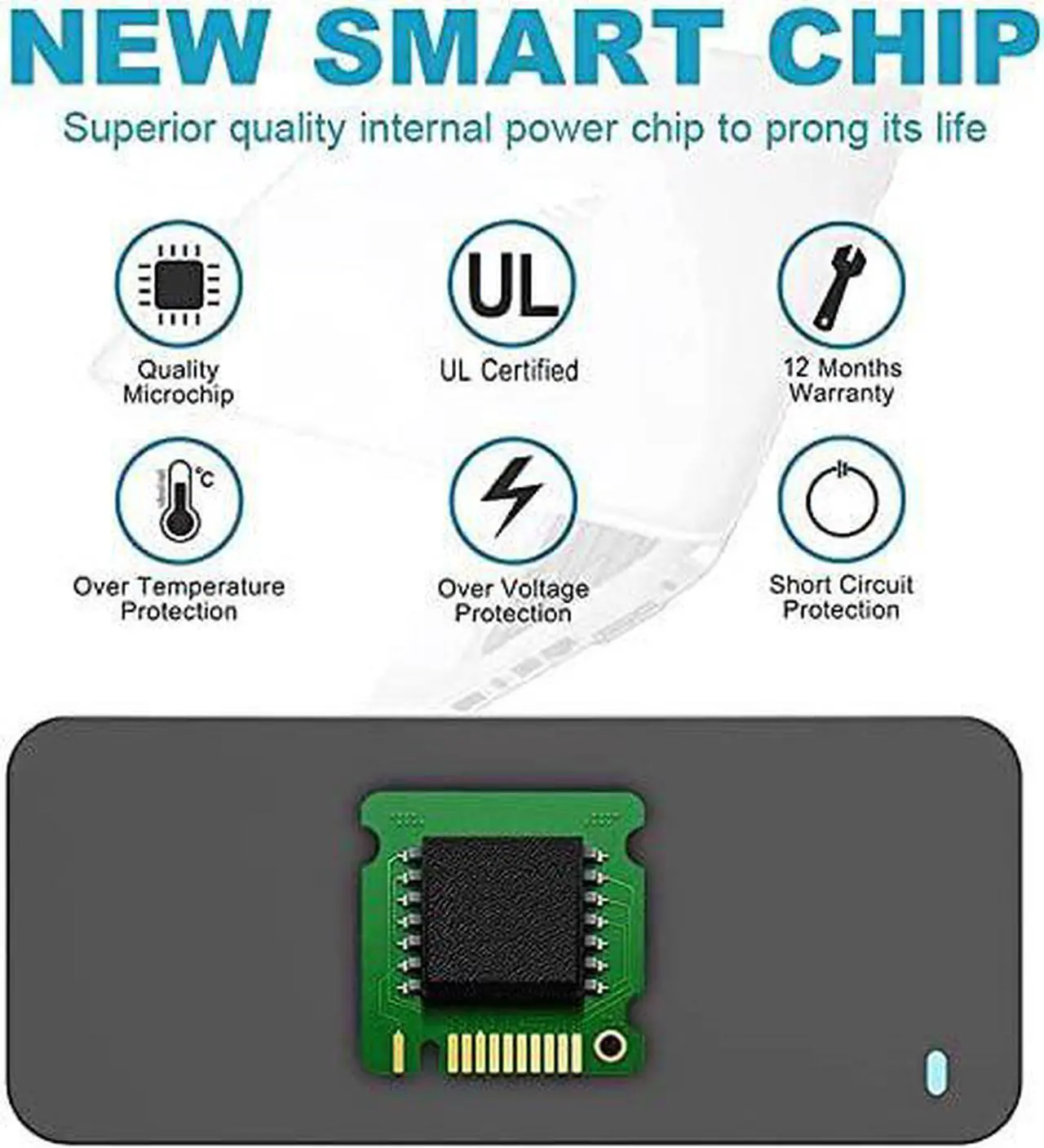 Alt view image 4 of 6 - Dexpt AC Charger Fit for LG Gram 13 14 15 17 Z990 Z980 17Z990-R.AAS8U1 17Z990-R.AAS7U1 17Z990-VA76K ADS-40MSG-19 WA-48B19FS EAY64889401 ADS-48MS-19-219048E Laptop Adapter Power Supply Cord