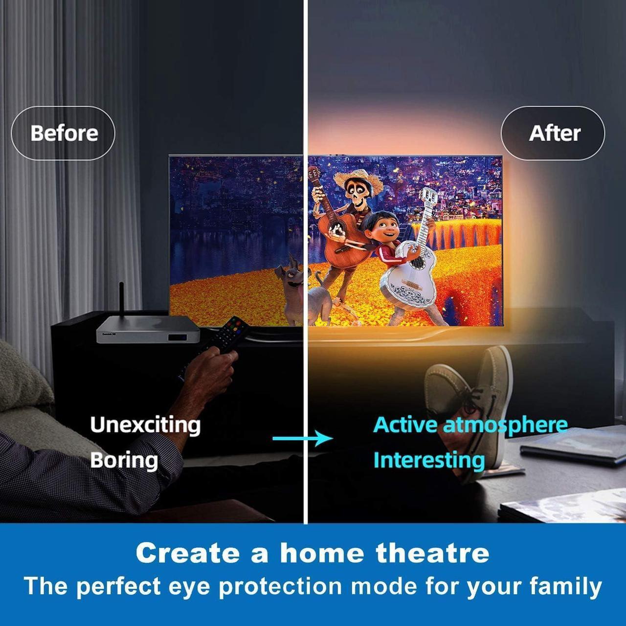 Alt view image 5 of 7 - 65.6ft Led Strip Lights Ultra Long RGB Color Changing LED Light Strips Kit with 44 Keys Ir Remote Led Lights for Bedroom Kitchen Home Decoration