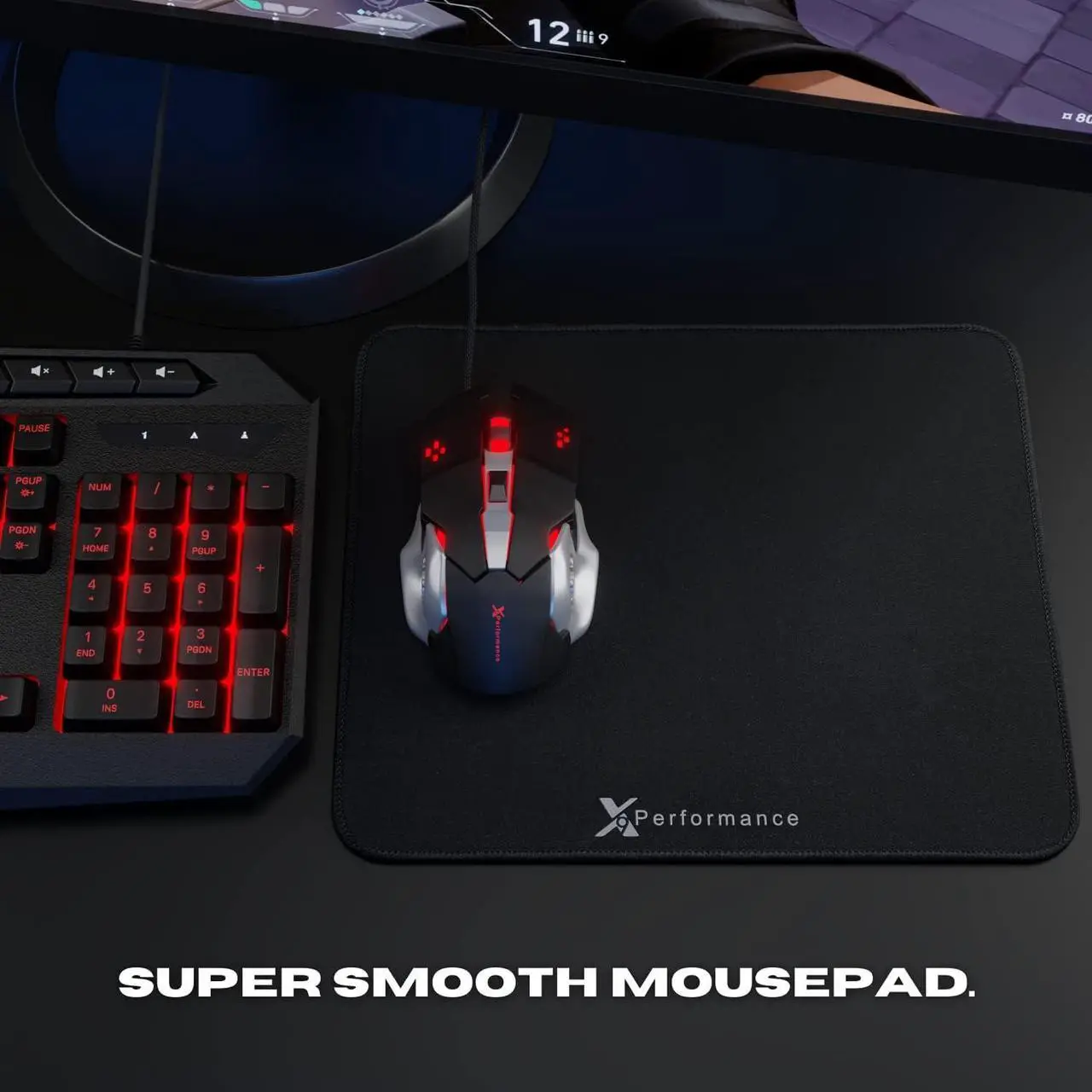 Alt view image 7 of 7 - Gaming Keyboard and Mouse and Headset and Mouse Pad, X9 Performance 4 in 1 RGB Gaming Bundle Set Up - Gaming Mouse and Keyboard Combo Kit Works with Xbox One, PS5, PS4