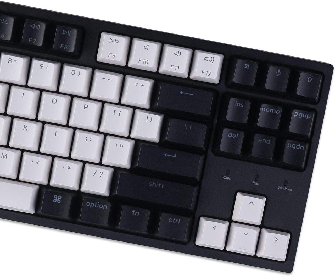 Alt view image 7 of 7 - Keychron C1 Mac Layout Wired Mechanical Keyboard, Gateron G Pro Red Switch, Tenkeyless 87 Keys ABS keycaps Computer Keyboard for Windows PC Laptop, White Backlight, USB-C Type-C Cable