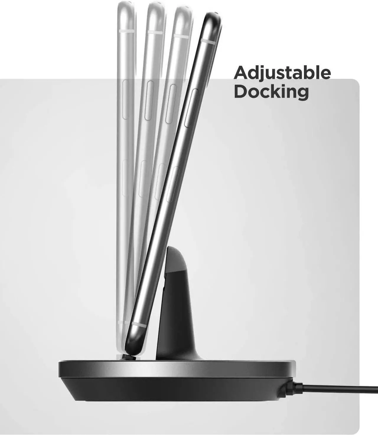 Alt view image 4 of 7 - Fast Charging Power Stand for iPhone and iPad Models - MFi Certified Lightning Dock with USB-C Wall Adapter (for All iPhone 12/13 /14 Models)