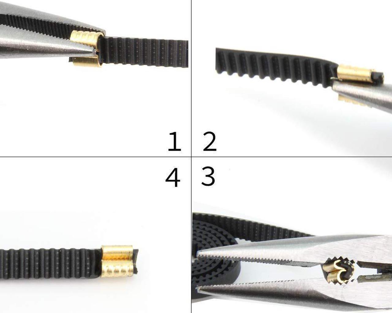 Alt view image 5 of 5 - 10pcs Copper Buckle Wire Cable Connector Wire Cable Terminal Lightweight Compact Terminal Accessory for 3D Printer Parts (Copper Buckle)