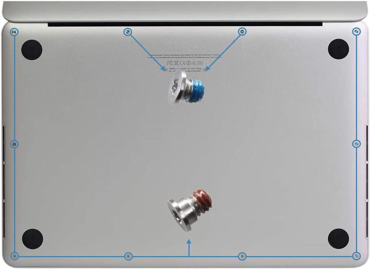 Alt view image 4 of 4 - GODSHARK Repair Replacement Screws with Screwdriver for MacBook Pro 13 or 15 inch Retina Display A1398 A1425 A1502 2012-2015, Bottom Case Cover P5 Pentalobe Repair Tool Kit Laptop PC Computer