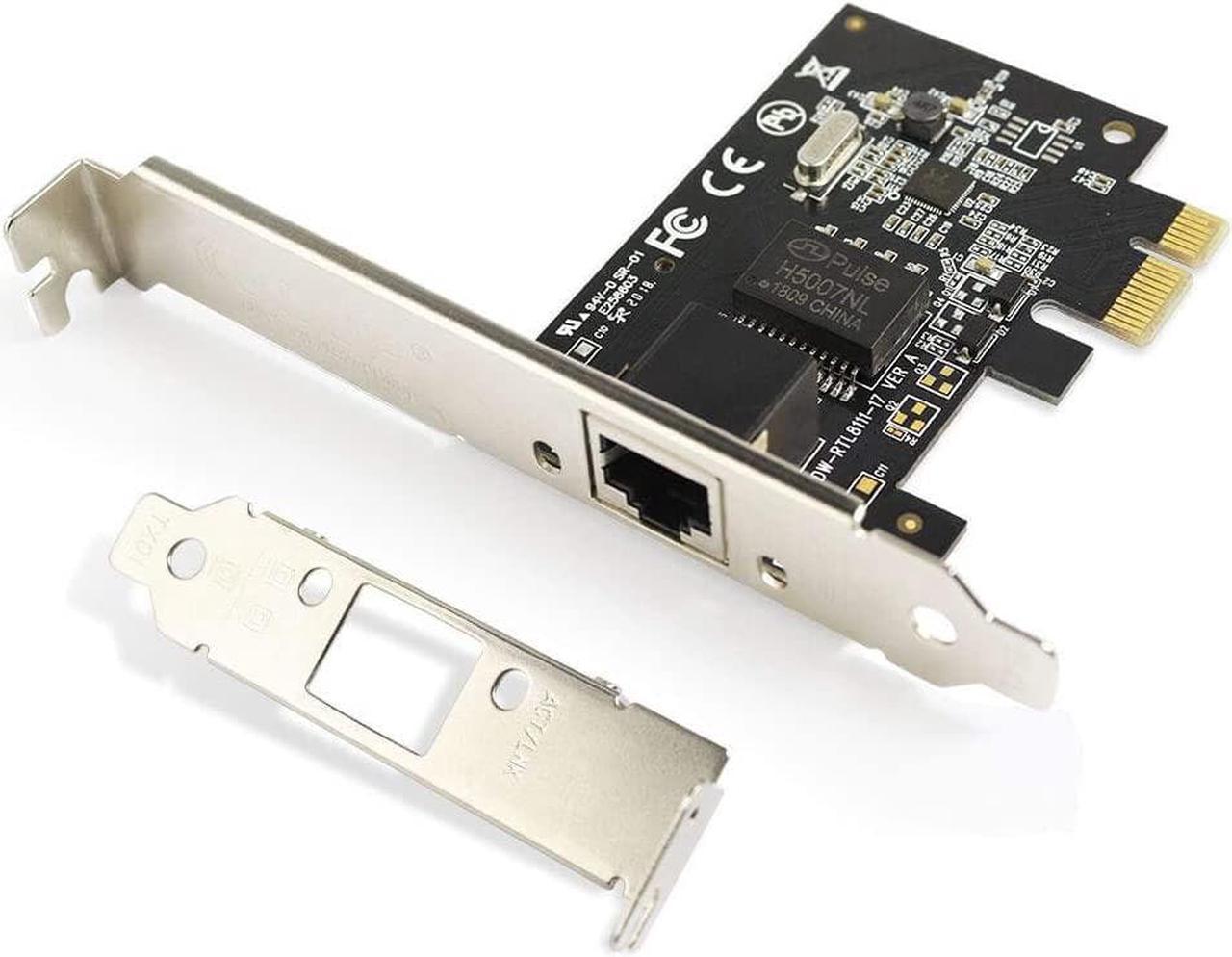 EDUP Gigabit Ethernet PCI Express PCI-E Network Card 10/100/1000Mbps RJ45 LAN Adapter Converter for Desktop PC, Model Number: EDUP-EP-9602