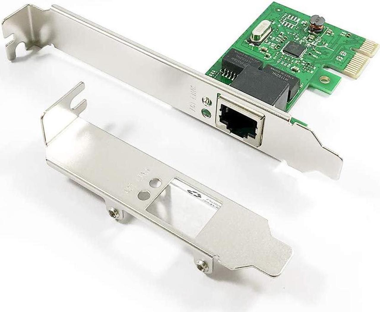 1-Port PCI-E 10/100/1000Mbps Gigabit Ethernet PCI Express PCIe Network Card / Network Adapter, Windows 10 & Linux Supported