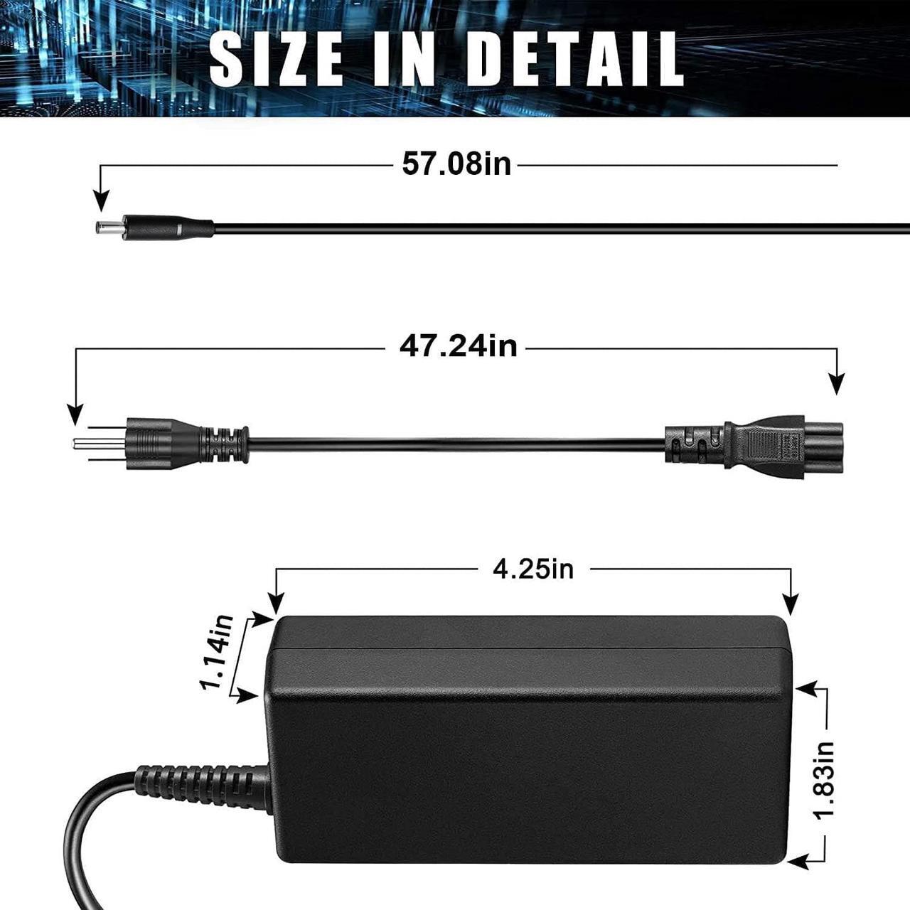 Alt view image 7 of 7 - 65W 45W Laptop Charger AC Power Adapter for Dell Inspiron 11 13 14 17 15 3000 5000 7000 Series 3147 5755 5570 5559 5555 7348 2in1 Dell Latitude 3510 3410 3400 3500 ANTWELON Power Supply Cord 4.5mm tip