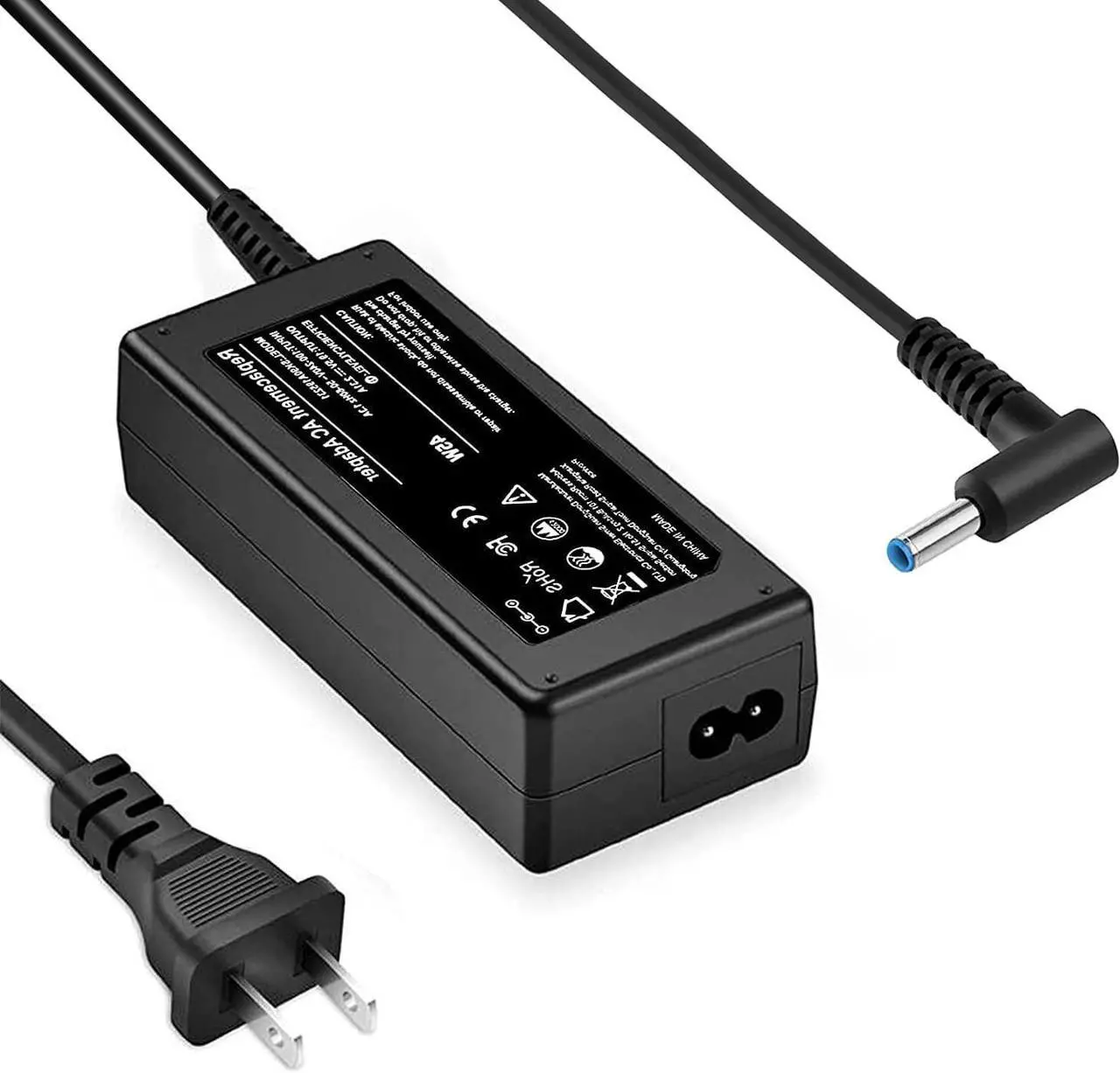 Main image of 45W 19.5V 2.31A AC Adapter Charger for HP Laptop Chromebook Elitebook 840 HP Pavilion Spectre Envy X360 HP Stream Probook Zbook Chrome Book Blue Tip Computer Notebook Power Cord Replacement Plug