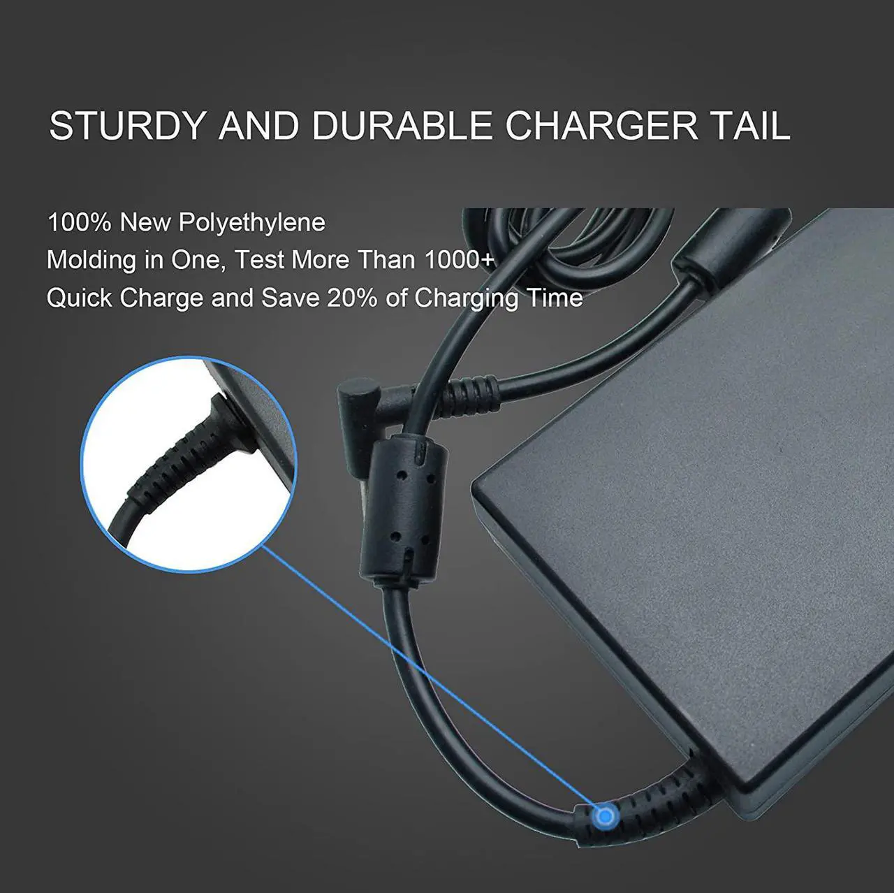 Alt view image 5 of 6 - 19.5V 7.7A 150W AC Adapter Charger, HSTNN-CA27 Fit for HP ZBook Studio 15 G3 G4 G5 OMEN x by 15 17 776620-001 917677-003 75626-003 917677-001 ADP-150XB B Laptop Charger with Power Cord