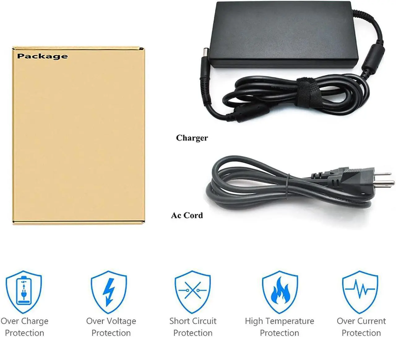 Alt view image 6 of 6 - 19.5V 7.7A 150W AC Adapter Charger, HSTNN-CA27 Fit for HP ZBook Studio 15 G3 G4 G5 OMEN x by 15 17 776620-001 917677-003 75626-003 917677-001 ADP-150XB B Laptop Charger with Power Cord