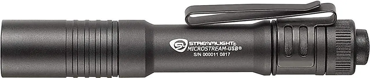 Alt view image 2 of 7 - Streamlight 66601 MicroStream 250-Lumen EDC Ultra-Compact Flashlight with USB Rechargeable Battery, Clear Retail Packaging, Black