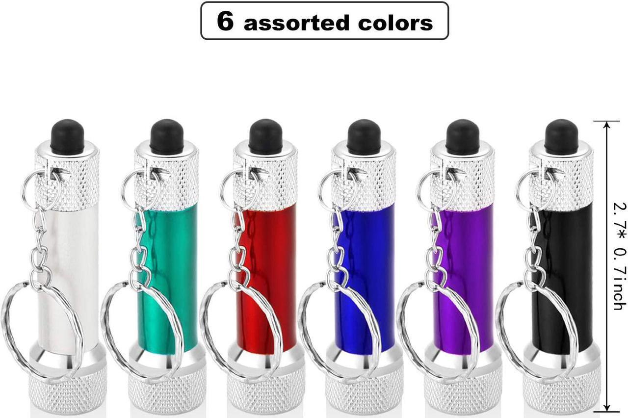 Alt view image 2 of 7 - Honoson 30 Pieces Mini Led Flashlight Keychain Portable 5 Bulb LED Flashlight for Camping Party Favors
