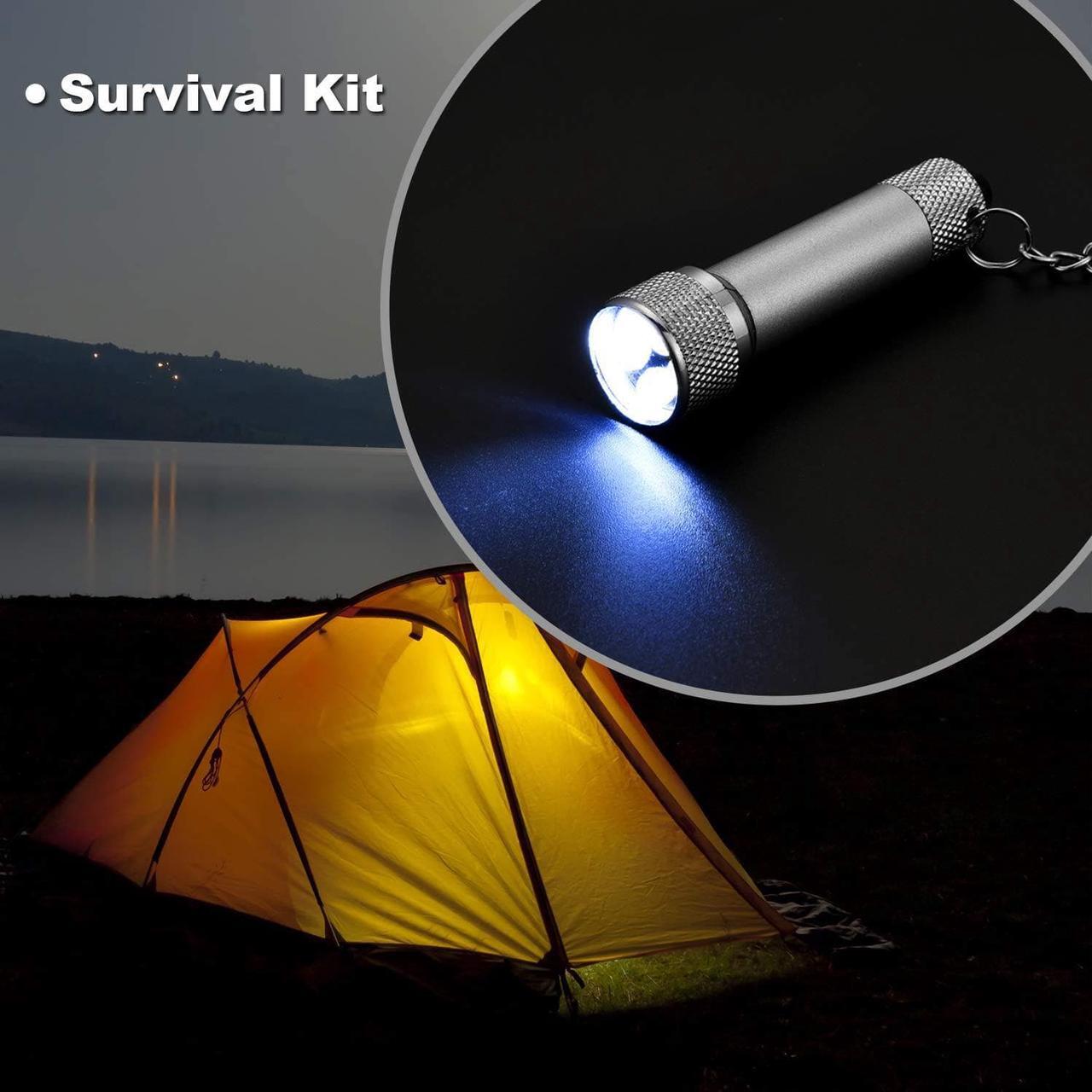Alt view image 6 of 7 - Honoson 30 Pieces Mini Led Flashlight Keychain Portable 5 Bulb LED Flashlight for Camping Party Favors
