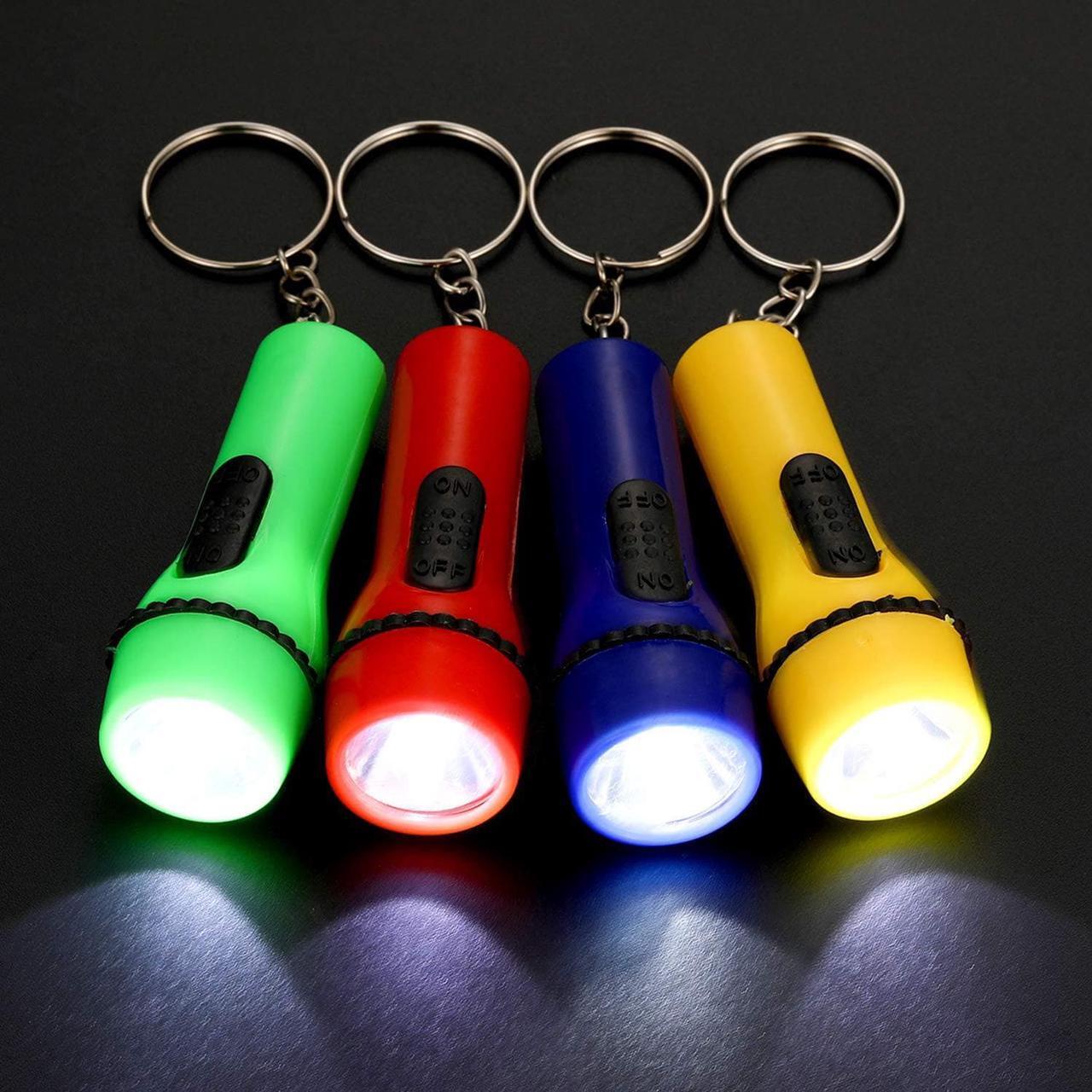 Alt view image 3 of 7 - 48 Pieces Mini Flashlight Keychain Bulk Assorted Colors Toy Flashlight for Hiking Camping Party Favors