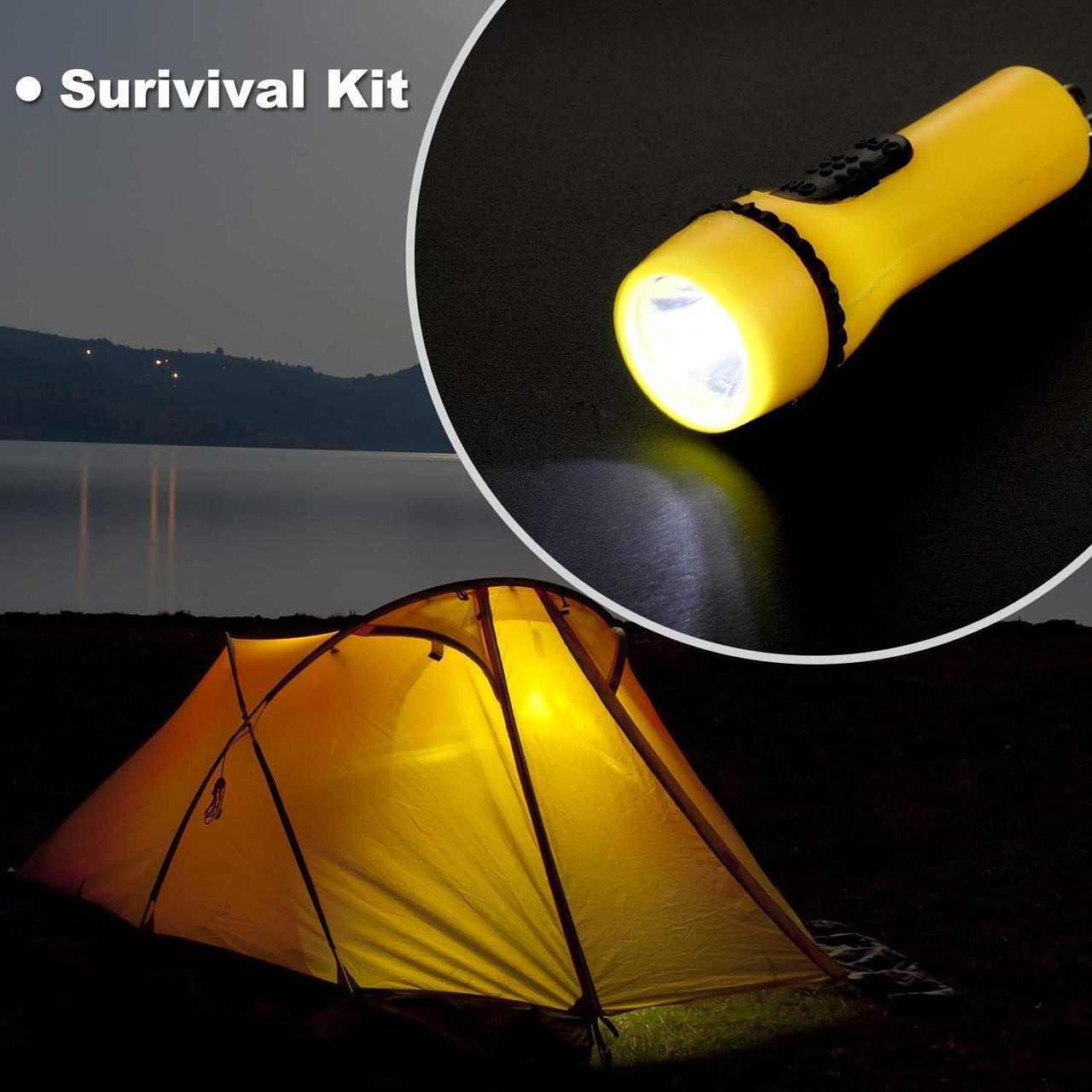 Alt view image 7 of 7 - 48 Pieces Mini Flashlight Keychain Bulk Assorted Colors Toy Flashlight for Hiking Camping Party Favors