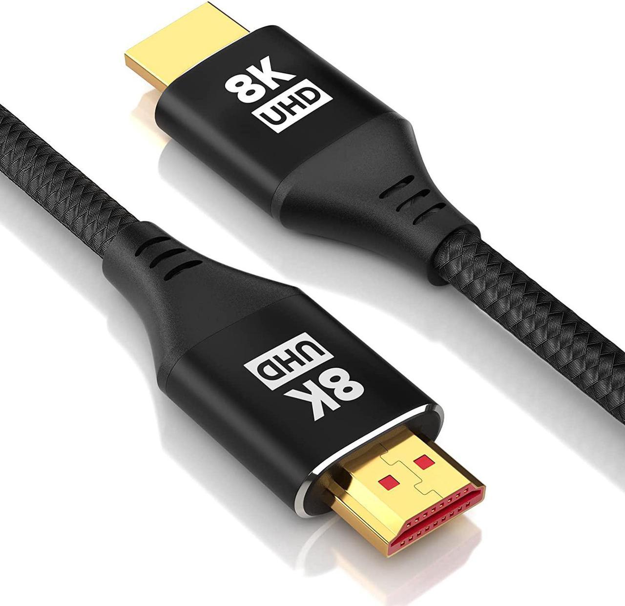 8K HDMI 2.1 Cable 20FT Kelink 48Gbps Ultra High Speed Black Braided HDMI Cord - Get 4k @ 120Hz On PS5 & Xbox Series X - Supports 8k @ 60Hz HDR eArc Dolby Vision & More