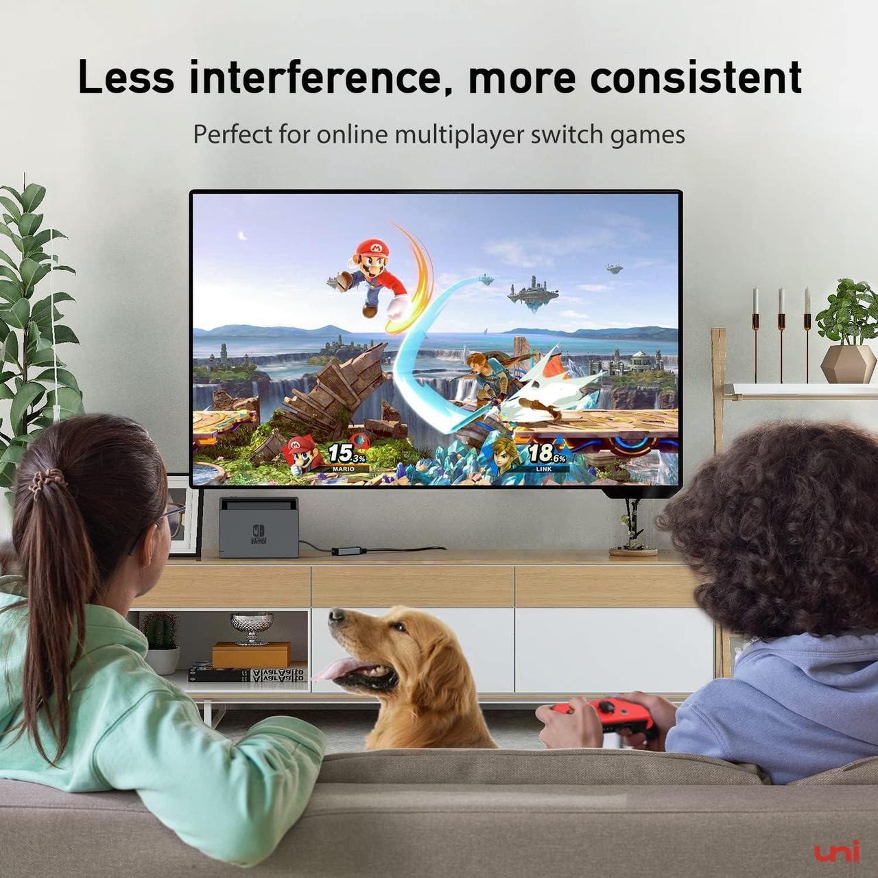 Alt view image 2 of 6 - USB Ethernet Adapter, uni USB 3.0 to 100/1000 Gigabit Ethernet LAN Network Adapter for Gaming, Driver Free RJ45 Compatible with Nintendo Switch, Laptop, PC, Chrome OS, Windows 8/7/XP/10, macOS, Linux