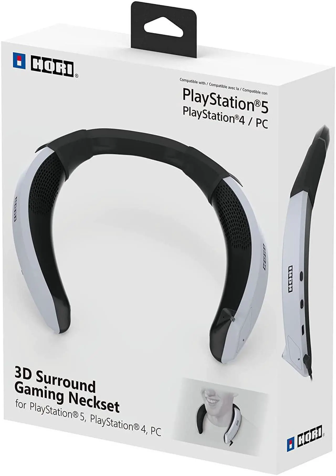 Alt view image 2 of 6 - HORI 3D Surround Gaming Neckset - Wired Wearable Speaker for PS5, PS4, PC - Playstation 5