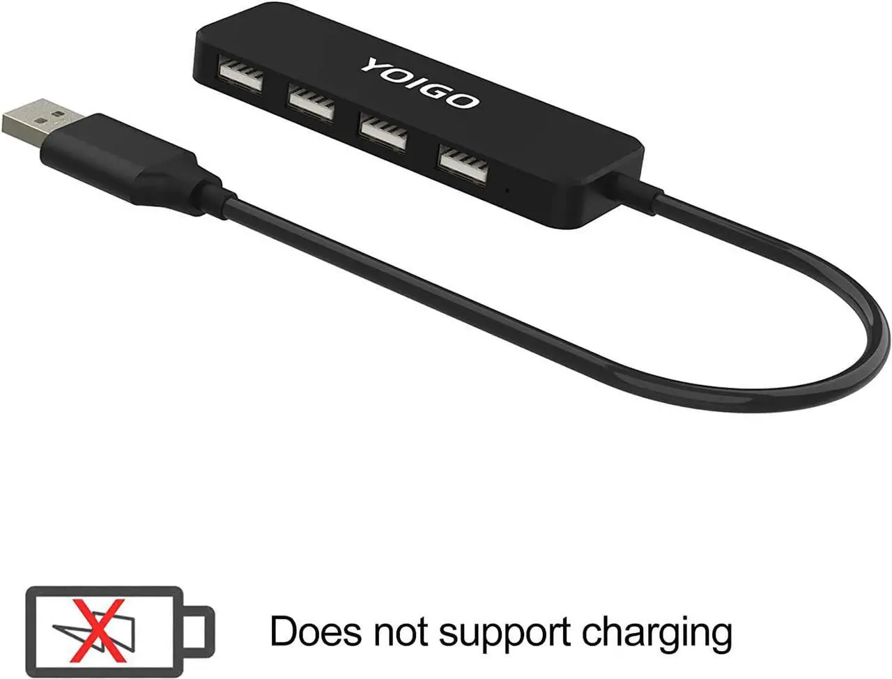 Alt view image 5 of 6 - USB hub,4 Port 2.0 USB Splitter Expander,USB hub for Laptop,MacBook,Surface Pro,PC, Flash Drive,Mobile HDD