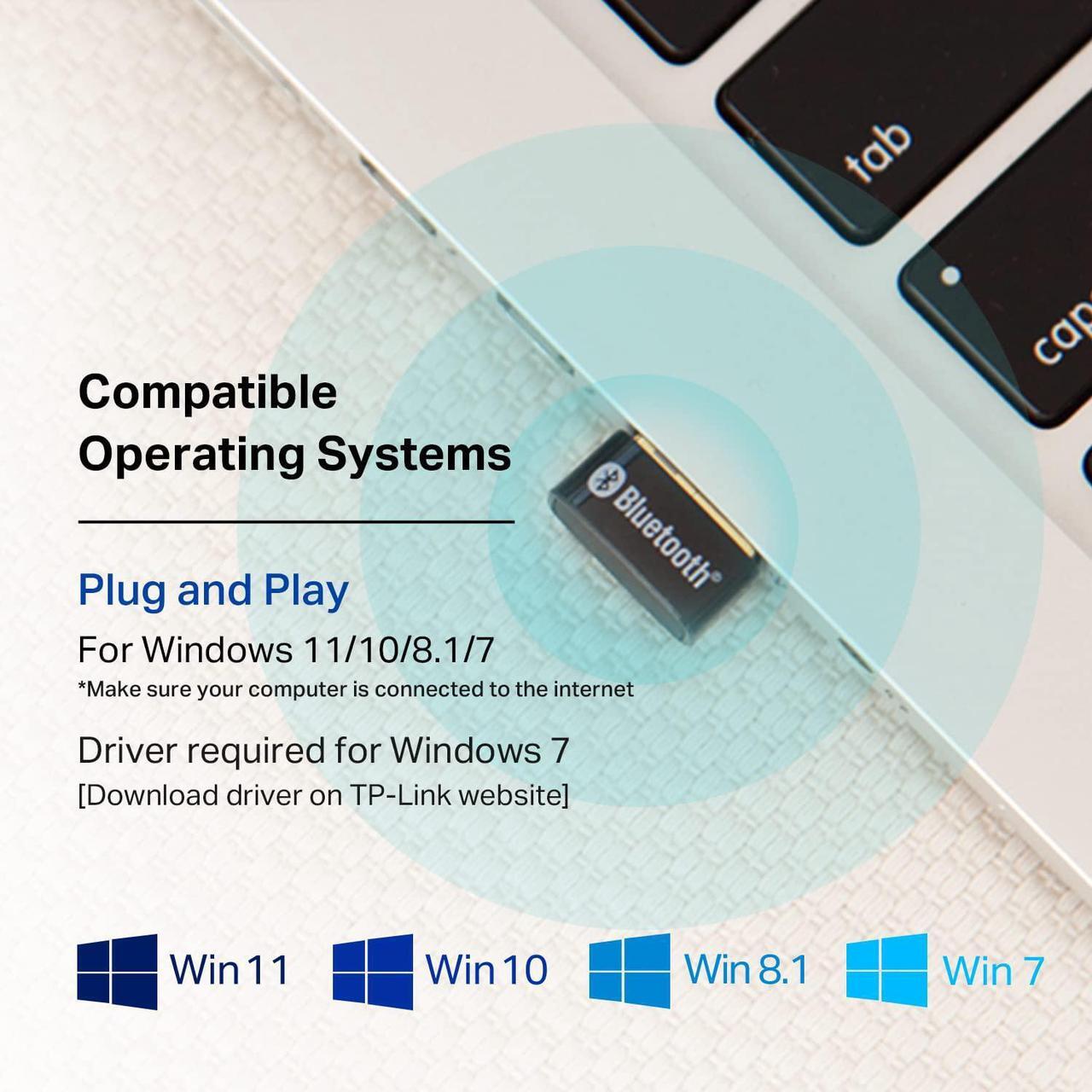 Alt view image 4 of 6 - TP-Link USB Bluetooth Adapter for PC, 5.0 Bluetooth Dongle Receiver (UB500) Supports Windows 11/10/8.1/7 for Desktop, Laptop, Mouse, Keyboard, Printers, Headsets, Speakers, PS4/ Xbox Controllers