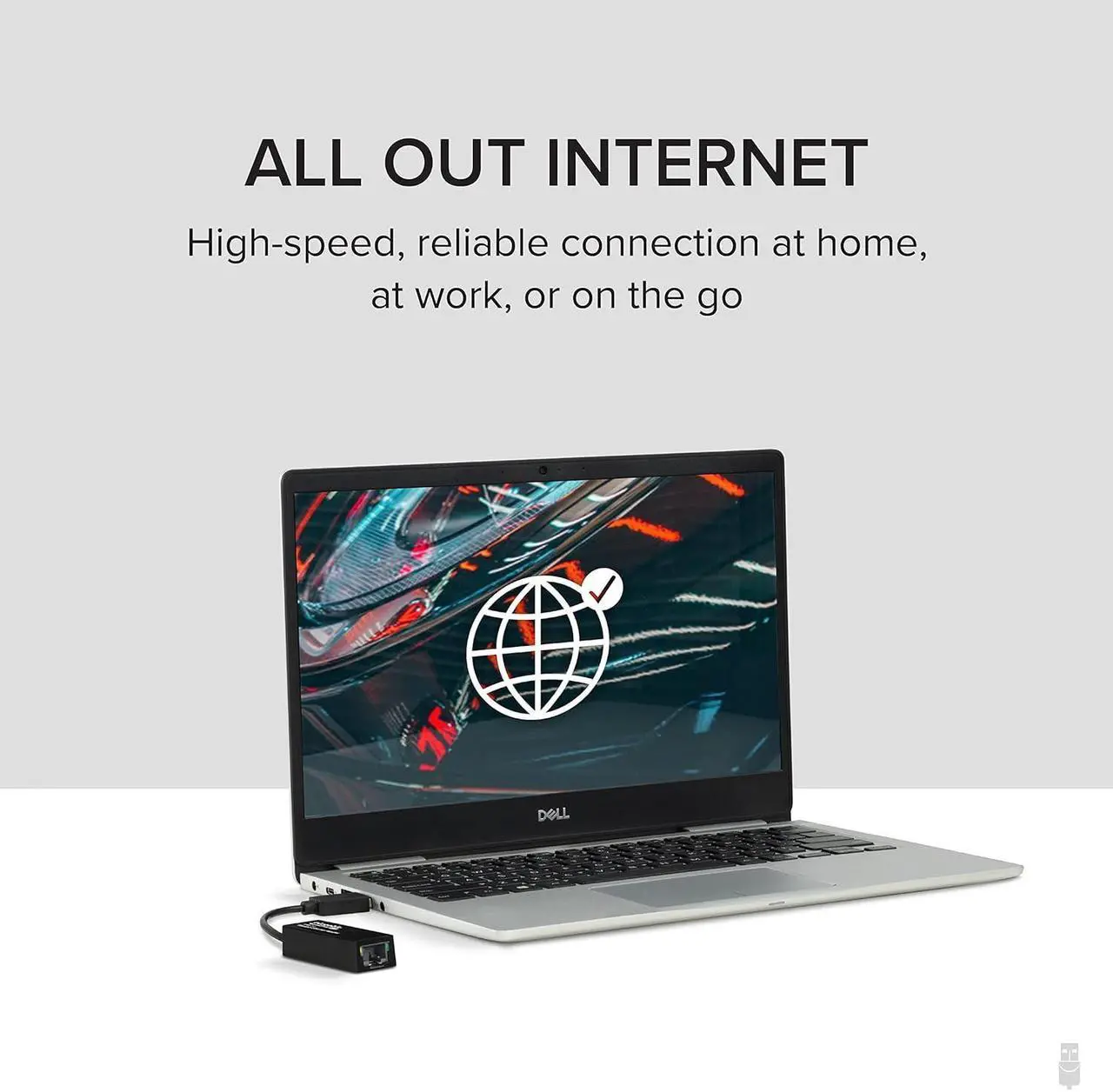 Alt view image 3 of 6 - Plugable USB to Ethernet Adapter, USB 3.0 to Gigabit Ethernet, Supports Windows 10, 8.1, 7, XP, Linux, Chrome OS