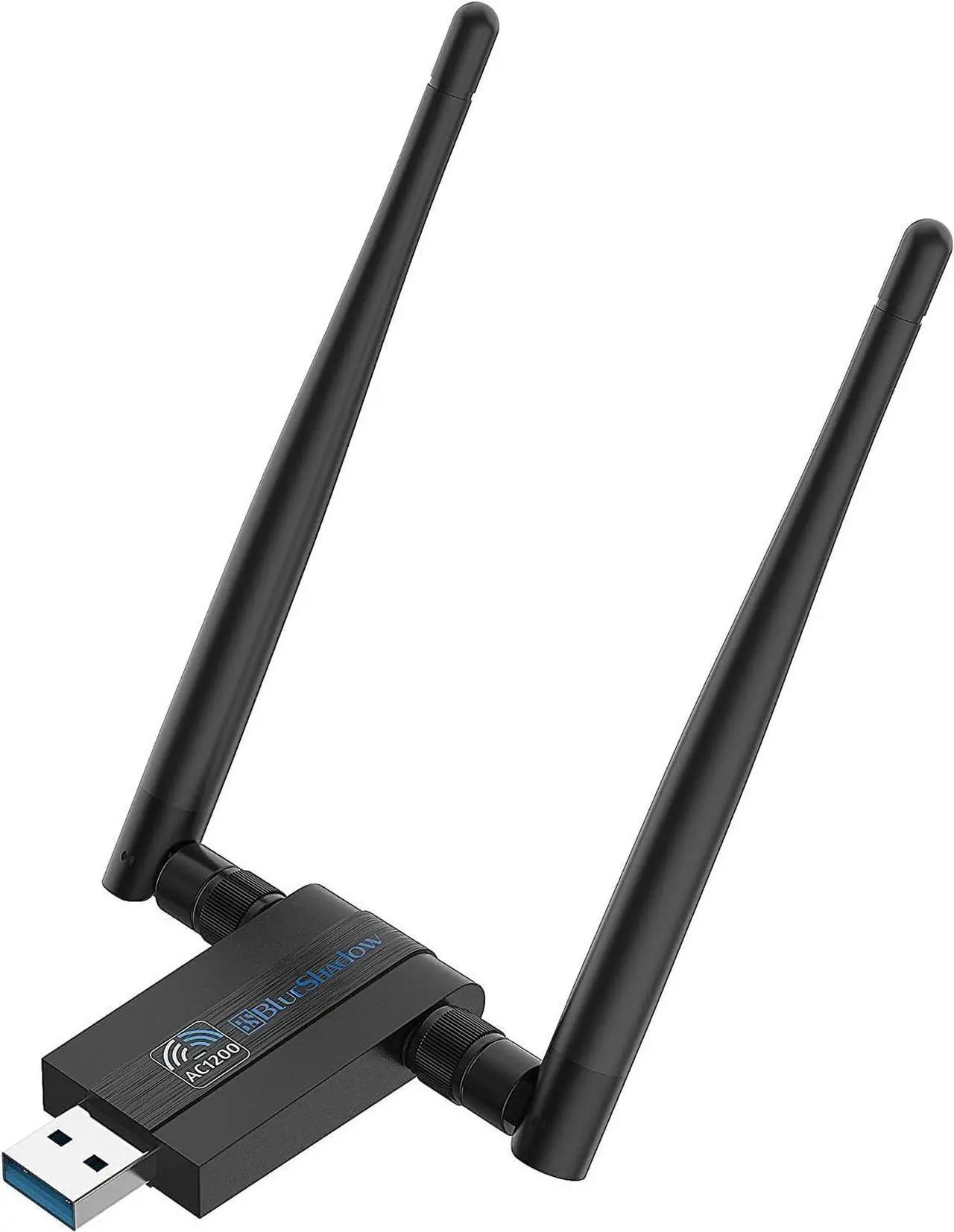 Main image of Blueshadow AC1300 USB WiFi Adapter - 2.4G/5G Dual Band Wireless Network Adapter for PC Desktop, MU-MIMO WiFi Dongle, USB 3.0, Supports Windows11/10/8/7/Vista/XP, Mac OS X 10.5-10.15