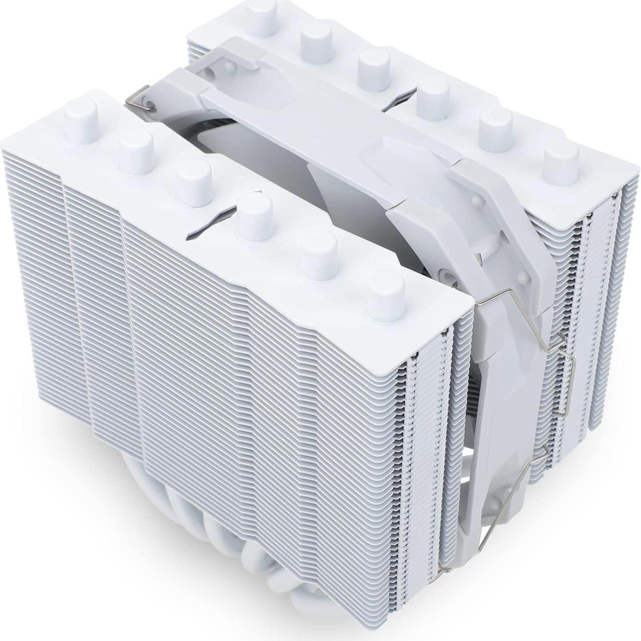 Thermalright Silver Soul 135 White CPU Cooler Dual Towers, 6 Heat Pipes, 135MM Hight, TL-D12PRO-W PWM Fan, Aluminium Heatsink Cover, AGHP Technology, for AMD AM4 AM5/Intel 1700/1150/1151/1200/2011