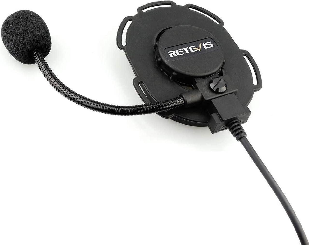 Alt view image 5 of 7 - Retevis Tactical Military Walkie Talkie Headset with Mic 2 Pin, Compatible RT22 RT21 H-777 Baofeng UV-5R 888S pxton Walkie Talkie, 2 Way Radio Headphone with Big PTT, for Airsoft(1 Pack)