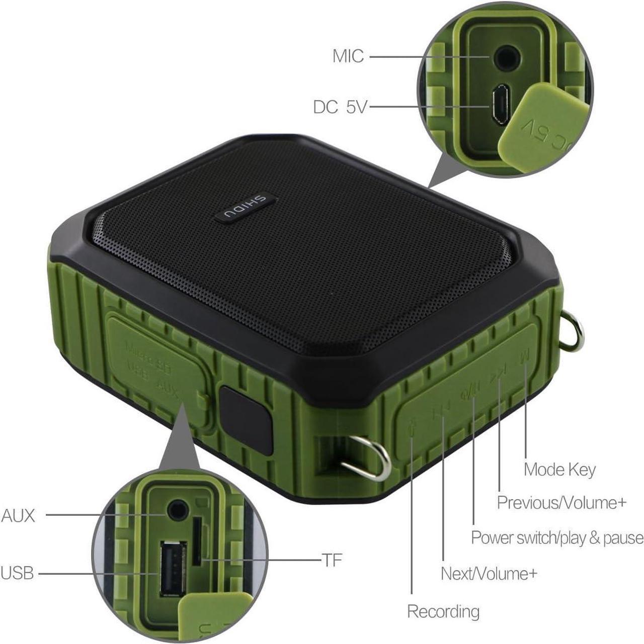 Alt view image 6 of 7 - W WINBRIDGE Voice Amplifier for Teachers, Portable Speaker with Wired Microphone, Personal PA System and Megaphone,  Feature Bluetooth, Record, Waterproof, for Teaching, Speech Tour Guide, M800 Green