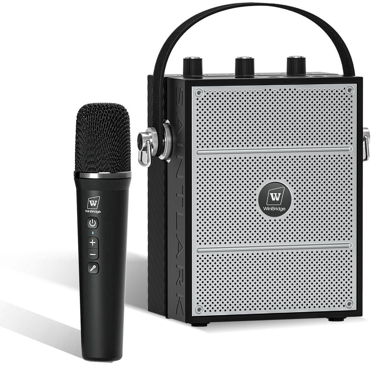 Main image of W WINBRIDGE Wireless Voice Amplifier with Handheld Microphone, Portable Bluetooth Speaker Microphones with Teachers, Wireless Karaoke Mic for Singing, PA System with Echo & Sound Effects S98 Pro