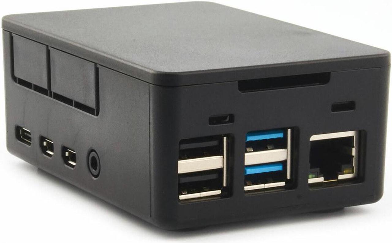 Alt view image 3 of 6 - Raspberry Pi 4 Model B 4GB with Case, Power supply, Heatsinks