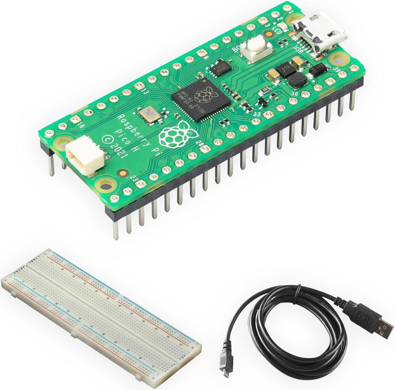 Raspberry Pi Pico with Pre-soldered Headers Basic Kit