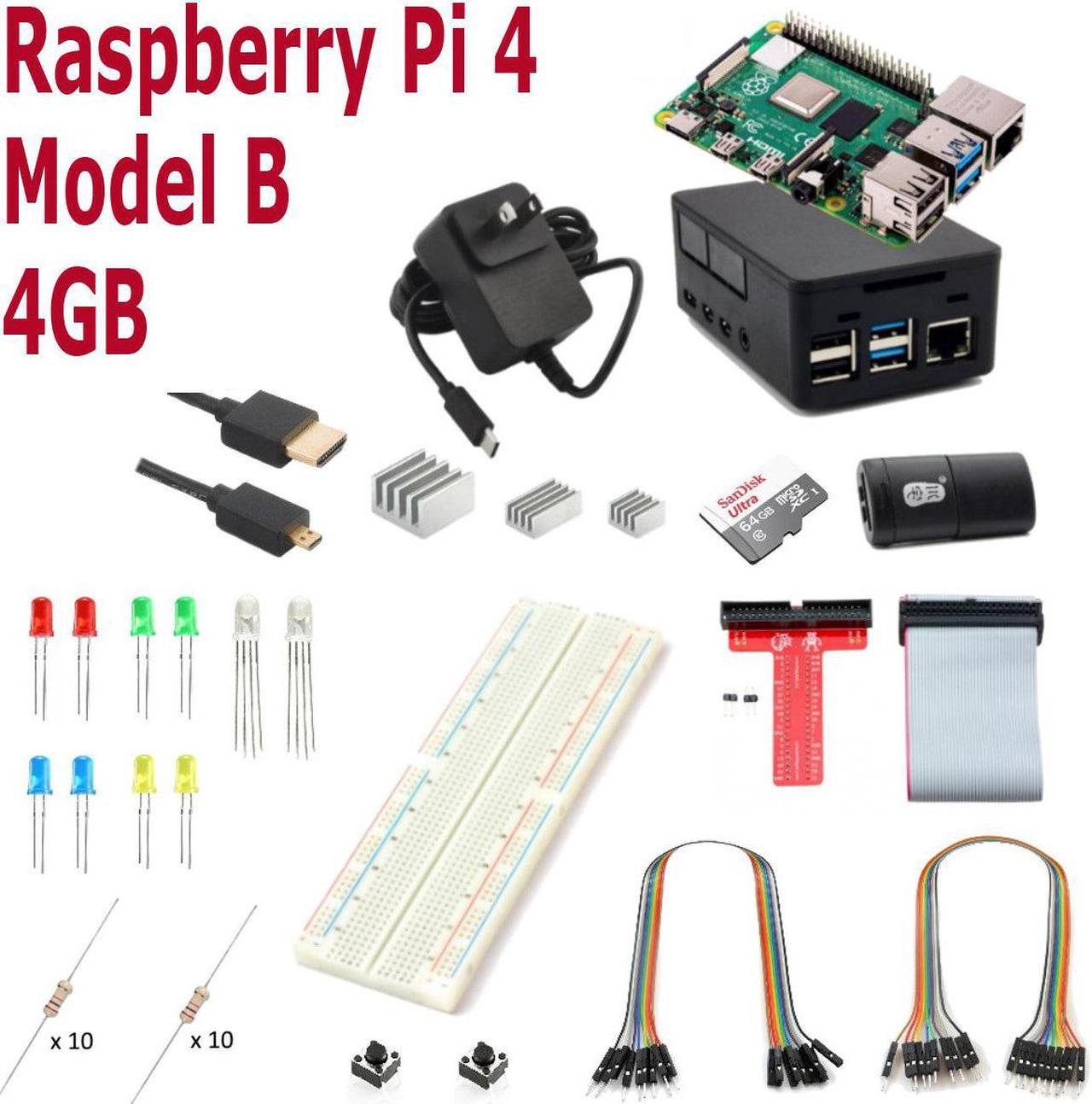 Raspberry Pi 4 Model B 4GB Ultimate Kit with 64GB SD Card