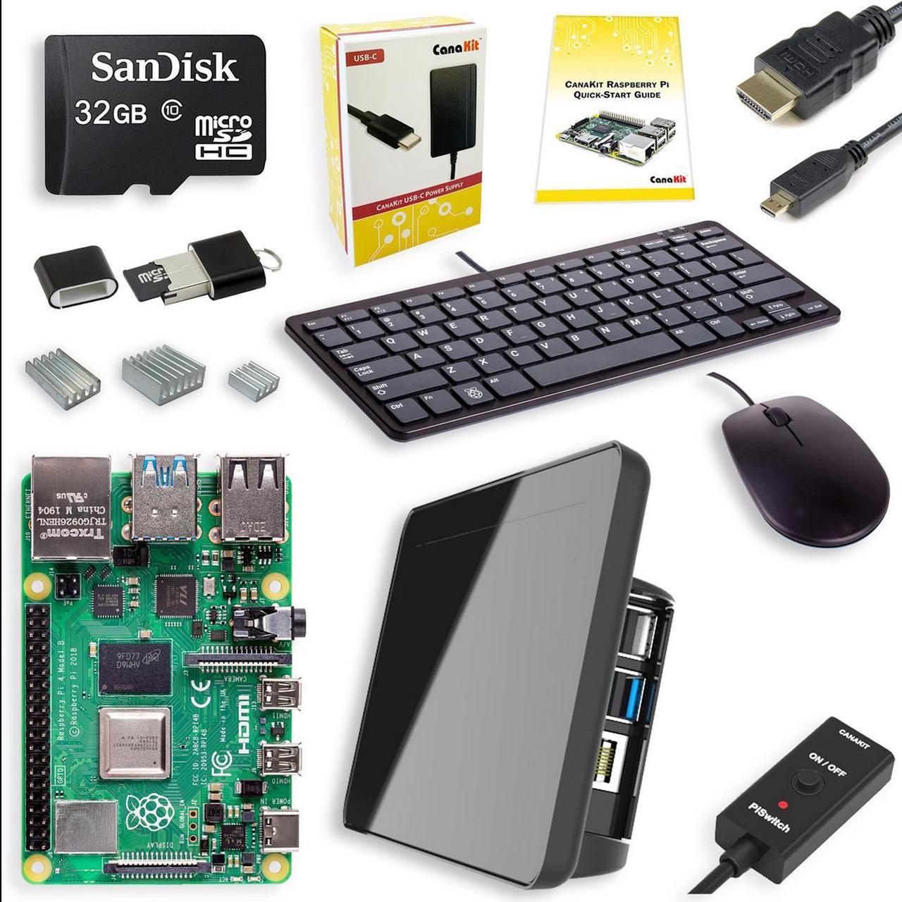 Raspberry Pi 4 2GB Desktop Kit with Official Raspberry Pi 7" Touchscreen LCD Display