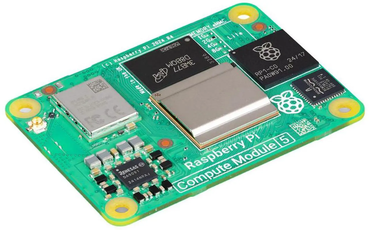 Main image of CM5102032 Raspberry Pi Compute Module 5, Wireless, 2GB RAM, 32GB eMMC