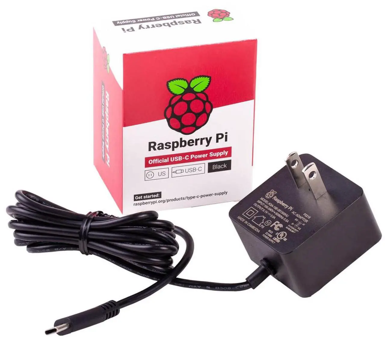 Alt view image 3 of 6 - Raspberry PI 4 2GB Official Kit (Black)